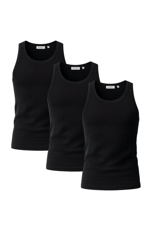 Solano Tank Vest 3-Pack – Black