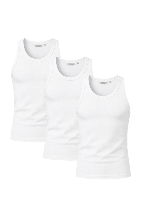 Solano Tank Vest 3-Pack – White