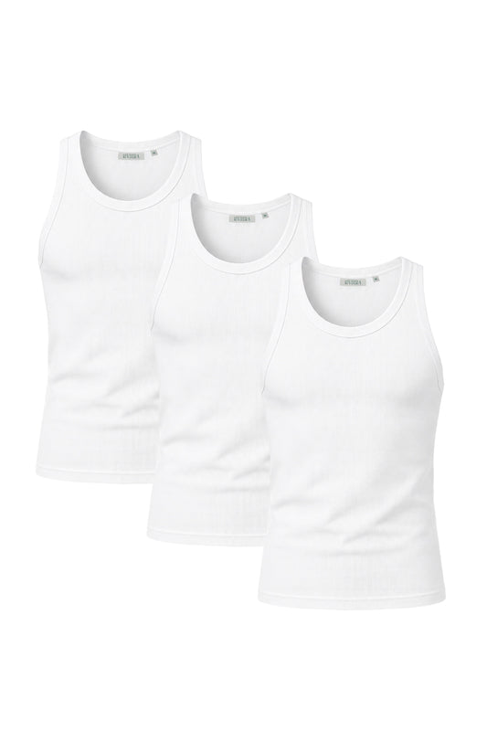 Solano Tank Vest 3-Pack – White